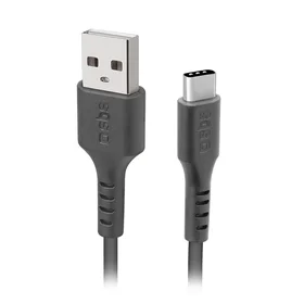 SBS TECABLEMICROC15K USB-A - USB-C kabelis 1,5 m - juodas