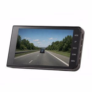 DVR979G Full HD G-sensor LCD automobilinis vaizdo registratorius su galinio vaizdo kamera - smėlio
