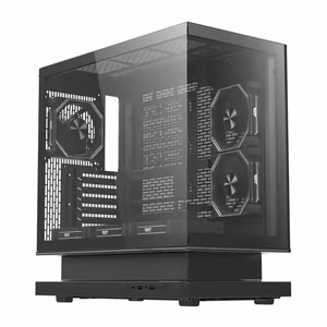 DarkFlash F1 ATX kompiuterio korpusas su 6 ventiliatoriais, juodas