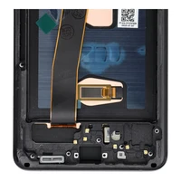 LCD ekranas SAMSUNG S20 Ultra juodas SOFT OLED su rėmeliu