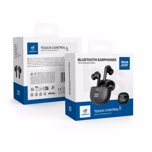 Belaidės ausinės Blue Star T60 TWS juodos