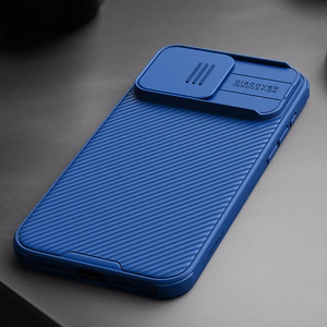 Nillkin CamShield Pro magnetinis dėklas telefonui iPhone 15 Plus su kameros apsauga - žalias