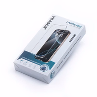 6D Pro Veason Apsauginis stiklas (rinkinys 10 vienetų) - skirta iPhone 17 juodas