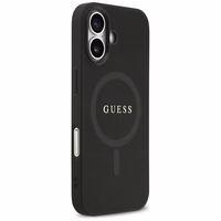 Guess Saffiano Classic Logo MagSafe dėklas for iPhone 17 - juodas