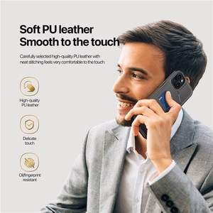 DUX DUCIS dėklas telefonui RAFI II MAG su stovu suderinamas su MagSafe IPHONE 15 Plus juodas