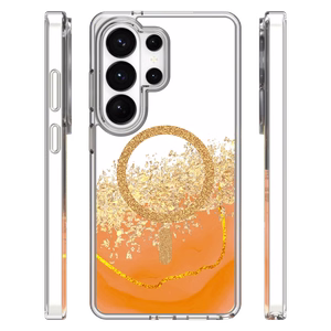 Epoxy Mag dėklas skirtas Samsung Galaxy S26 Ultra oranžinis