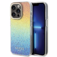 Guess IML Faceted Mirror Disco Iridescent dėklas telefonui iPhone 14 Pro - įvairiaspalvis