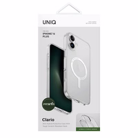 Uniq Clario dėklas telefonui iPhone 16 Plus 6.7" Magclick įkrovimas skaidrus