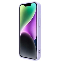 Dėklas Nillkin CamShield Silky Silicone Apple iPhone 15 Plus šviesiai violetinis