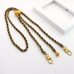 Telefono raištis G-14 juodas-auksinis