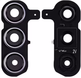 Samsung S926 S24 Plus kameros stikliukas su rėmeliu Black ORG