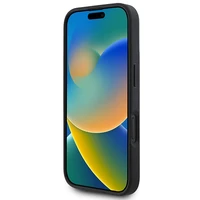 DKNY Languotas raštas magnetinis iPhone 16 Plus dėklas - juodas