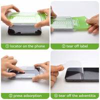 9H grūdintas stiklas su montavimo rėmeliu iPhone 14 Pro Max Wozinsky Premium stiklas - juodas