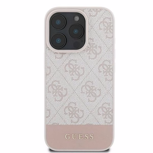 Guess 4G apatinis dėklas telefonui iPhone 16 Pro Max (m) - rožinis