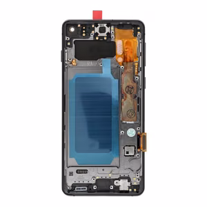 FixCell LCD ekranas SAMSUNG S10 G973 juodas su rėmeliu (refub)