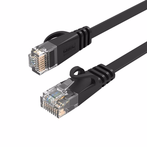 Orico PUG-C6B CAT6 1000Mbps RJ45 Ethernet Network Cable, Flat LAN, 8m - Black