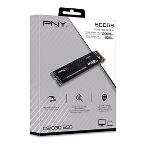PNY CS1030 500 GB M.2 PCI Express 3.0 NVMe 3D NAND