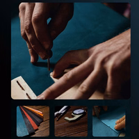 Sleep Case Pro dėklas telefonui Samsung Galaxy A24 4G su stovu mėlynas