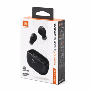 Juodos belaidės ausinės JBL Wave Buds 2 su ANC