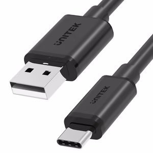 UNITEK USB-A — USB-C laidas 25CM, Y-C480BK