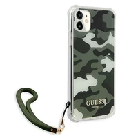 Guess GUHCN61KSARKA iPhone 11 6.1" / Xr žalias/chaki kietas dėklas Camo kolekcija