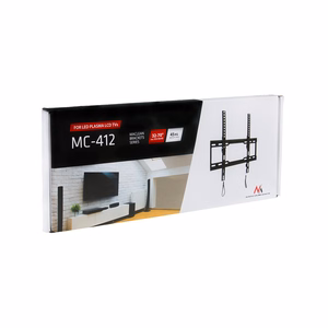 Maclean MC-412 sieninis televizoriaus laikiklis 32-70", VESA 400x400, 45 kg, pakreipiamas, universalus, reguliuojamas, su gulsčiuku, montavimo priedais