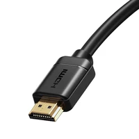 Baseus HDMI 2.0 kabelis 4K 60 Hz 3D HDR 18 Gbps 1 m juodas (CAKGQ-A01)