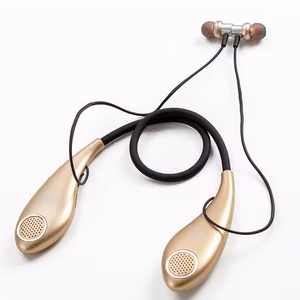 GJBY ausinės - SPORTINĖS BLUETOOTH CA-129 auksinės