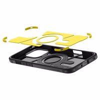 Spigen Tough Armor Magnetinis dėklas su stovu iPhone 16 Pro - juodas