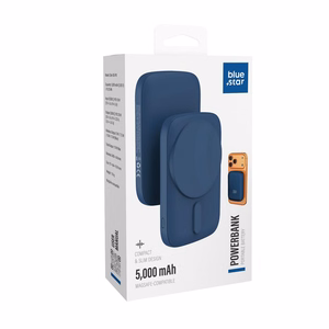 Powerbank suderinamas su MagSafe Blue Star Slim DG-P8 15W 5000 mAh tamsiai mėlynas
