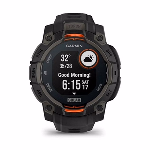 Garmin išmanusis laikrodis Instinct 3 Solar (010-02934-00) – juodas