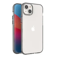 Spring Case dėklas telefonui iPhone 14 Plus silikoninis dėklas su rėmeliu juodas