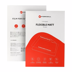 Plėvelė pjovimo aparatui Forcell F-Protect Flexible TABLET MATT planšetėms iki 13" 10 vnt.