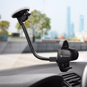 Автомобильный держатель телефона Forcell F-Grip Oval 27 см лобовое стекло / приборная панель / воздуховод чёрный