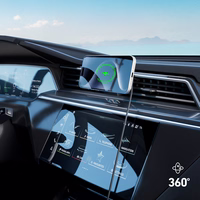 Išmaniojo telefono laikiklis su indukciniu įkrovikliu SBS TESUPFANWIR15W 15W, tvirtinamas prie oro angos, su aušinimu – juodas