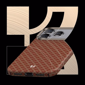 "Benks" magnetinis šarvas "Air Armor Grid Kevlar Case Metal Frame 600D (H069) for Iphone 17 Pro orange