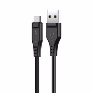 USB kabelis Acefast C3-04 USB-A to USB-C 1.2m juodas