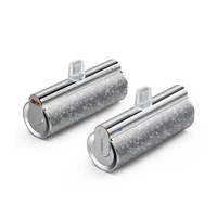 VEGER išorinė baterija 5000 mAh su įmontuotu jungtimi Lightning PD QC3.0 2,4A 12W PlugOn (W0573P) sidabrinė