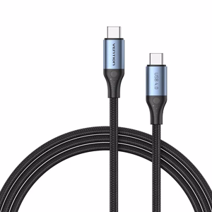 Vention USB 4.0 5A 40Gbps USB-C į USB-C laidas, pintas, 1 m