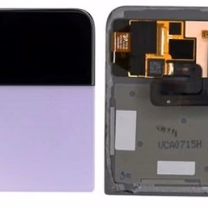 LCD ekranas Samsung F721 Z Flip4 5G su jutikliniu ekranu ir rėmu (Išorinis) Bora Purple originalus (naudotas Grade B)