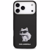 Etui Karl Lagerfeld IML Aquarelle        Choupette & Logo MagSafe do iPhone 17 Pro Max juodas