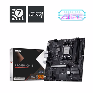 MSI PRO B840M-B pagrindinė plokštė AMD B840 Socket AM5 micro ATX
