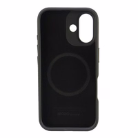 Audi Sintetinės odos Magnetinis iPhone 16 Plus 6.7" juodas/juodas kietas dėklas AU-TPUPCMIP16M-GT/D3-BK