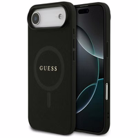 Guess Saffiano Classic Logo Magnetinė dėklas telefonui iPhone Air - juoda