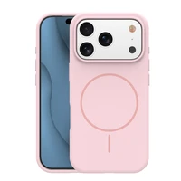 Silicone Thin Mag case for iPhone 17 Pro Max 6,9" light pink