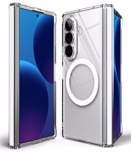 Ringke Fusion Flap Magnetic MagSafe dėklas, skirtas Samsung Galaxy Z Fold 8 Ultra – skaidrus