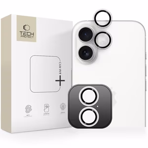 Apsauginis stikliukas kamerai Tech-Protect CamRing Fit+ Apple iPhone 17 skaidrus