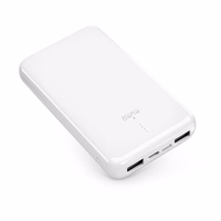 Išorinė baterija Puro Balta 10000mAh 12W 2xUSB-A + USB-C - balta