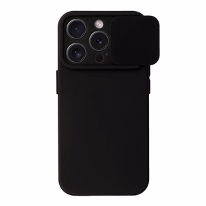 Camshield Minkštas dėklas telefonui iPhone 15 Pro juodas