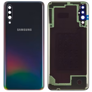 Galinis dangtelis Samsung A705 A70 2019 juodas originalus (naudotas, Grade B)